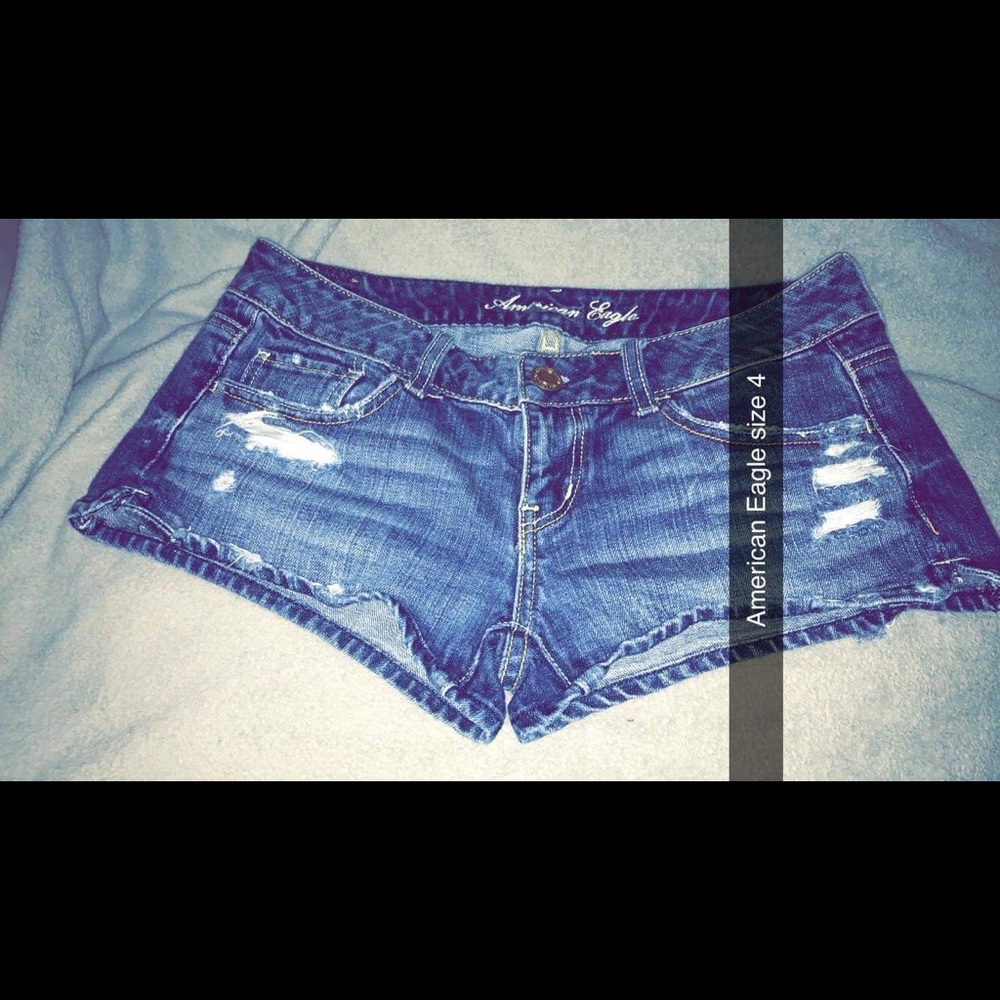 American eagle jean shorts size 4